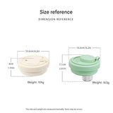 Green 40oz Silicone Replacement Coffee and Pill Mug Lid - BPA-Free, Leak-Proof, Dishwasher Safe - Front View