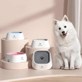Blue Anti-Spill Floating Pet Water Bowl for Dogs and Cats - 1L Capacity, Splash-Proof and Anti-Wet Mouth Design - Front View
