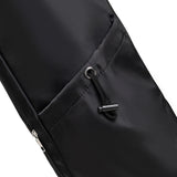 Black Durable Yoga Mat Carry Bag – Multi-Functional Fitness Backpack with Wet Pocket(Mugs are filming props, not included) - Front View