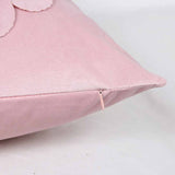 Style 2 Pink 3D Floral Cushion Covers - Modern Luxury Decorative Throw Pillow Covers for Living Room(Without Pillow Insert) - Top-Down View
