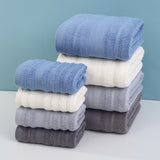 Dark gray Premium Soft Cotton Towels Set Absorbent, Quick-Dry, Comfortable and Durable, Available in Multiple Colors - Front View
