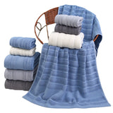 Dark gray Premium Soft Cotton Towels Set Absorbent, Quick-Dry, Comfortable and Durable, Available in Multiple Colors - Side View