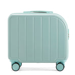 Mint Green 18-Inch Lightweight Carry-On Luggage - Waterproof & Anti-Theft Suitcase with Silent Universal Wheels