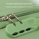 Black 18-Inch Lightweight Carry-On Luggage - Waterproof & Anti-Theft Suitcase with Silent Universal Wheels - Top-Down View