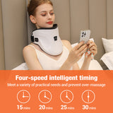 Electric Heated Neck Massager with Carbon Fiber Infrared Therapy & Customizable Temperatures - Front View