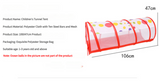 Pink 3-in-1 Kids Play Tent Set - Foldable Indoor/Outdoor Tunnel and Ball Pit with Fence - Front View
