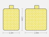 Thickened Waterproof Picnic Blanket - Portable Outdoor Beach Mat for Camping and Hiking 150*200cm(Rocket) - Side View