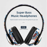 Wireless Bluetooth Headphones - Stylish Over-Ear Design with Long Battery Life, Hi-Fi Sound, and Universal Compatibility (colour B) - Front View