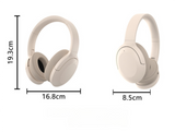 Pink P3965 Foldable Bluetooth 5.3 ANC Wireless Over-Ear Headphones with Noise Cancellation - Front View