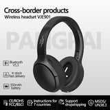 Silver VJE901 Wireless Bluetooth Over-Ear Headphones with Active Noise Cancelling - Front View