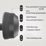 Pink P2963 Wireless Bluetooth Headphones with LED Light, Hi-Fi Sound, and Sport Design - Front View