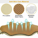 Portable Kneading Neck and Shoulder Massager with Heat - three-Button Design, Black - Top-Down View