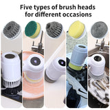 Electric Cleaning Brush - Multipurpose High-Speed Cleaning Tool - Side View