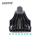 3PCS Green Octopus-Style Detangling Brush - 8 Flexible Arms for Effortless Hair Styling - Top-Down View