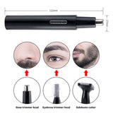 PRITECH TN-266 Multi-Functional Electric Hair Trimmer Kit - USB Rechargeable Grooming Set for Nose, Eyebrow, Beard, and Body Hair - Top-Down View