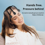 Black Standard B model [5 modes + vibration + timing]  Multifunctional Electric Head Massager with 14 Nodes- Scalp Stress Relief - Top-Down View