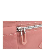 Lightweight Nylon Crossbody Shoulder Bag - Light Blue, Adjustable Strap, Multi-Pocket Design - 45-Degree Angle