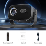 V100 Auto-Focus 4K Mini Projector (950S)with Android WiFi for Home Theater 197*91*101MM(2+8G) - 45-Degree Angle