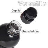 32oz Black Myth Wukong Inspired Gourd Water Plastic Yellow Bottle - Decorative Double-Layer Flask with Calligraphy and Accessories - 45-Degree Angle