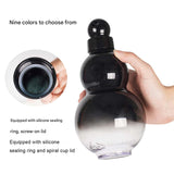 32oz Black Myth Wukong Inspired Gourd Water Plastic Green Bottle - Decorative Double-Layer Flask with Calligraphy and Accessories - Rear View