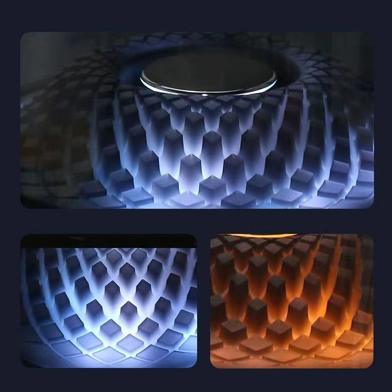 LP90 Black 360? Bluetooth Home Theater Speaker With One Microphone - LED Light Effect, 120W Surround Sound