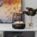 LP90 Black 360° Bluetooth Home Theater Speaker With Two Microphones - LED Light Effect, 120W Surround Sound - Side View