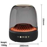 LP90 Black 360° Bluetooth Home Theater Speaker With Two Microphones - LED Light Effect, 120W Surround Sound - Top-Down View