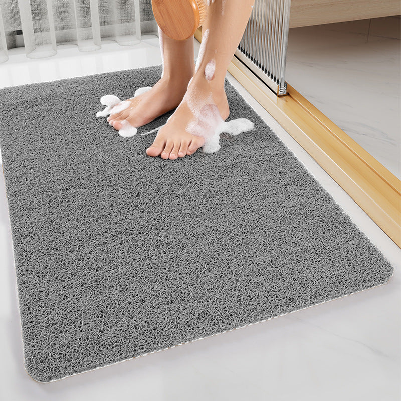 Gray Non-Slip Loofah-Style Bathroom Mat ??Quick-Dry and Soft 40*60cm