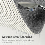 Beige Non-Slip Loofah-Style Bathroom Mat - Quick-Dry and Soft 44*75cm - Front View
