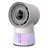 Portable Rechargeable Mosquito Killer Lamp with Adjustable Fan - 2400mAh Battery - Top-Down View