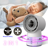 Portable Rechargeable Mosquito Killer Lamp with Adjustable Fan - 4800mAh Battery - Front View