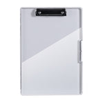 Light Gray A4 Plastic Document Storage Clipboard - Portable and Durable