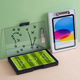 Light Gray A4 Plastic Document Storage Clipboard - Portable and Durable - Front View