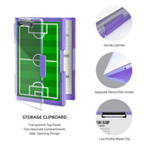 Blue A4 Plastic Document Storage Clipboard - Portable and Durable - Top-Down View