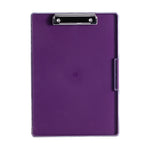 Purple A4 Plastic Document Storage Clipboard - Portable and Durable
