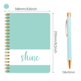 Kids Creative Journal Gift Set(Pink) - Notebook, Pen, Stickers, and Accessories - Front View