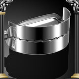 Stainless Steel Dumpling Maker with Handle - 304 Food-Grade Material - Side View