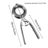 Stainless Steel Dumpling Maker with Handle - 304 Food-Grade Material - 45-Degree Angle