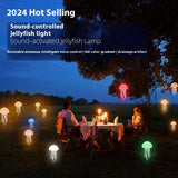 Hanging Style Jellyfish Shaped Night Light - 1000mAh Rechargeable LED Lamp - Front View
