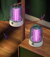 Green Electric Mosquito Killer Lamp with Dual Modes -1200MA USB Rechargeable - Front View