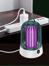 Yellow Electric Mosquito Killer Lamp with Dual Modes - 1200MA USB Rechargeable - Top-Down View