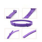 Pink Calming Collars for Cats - Natural Anxiety Relief, Adjustable, 4 Pack - Top-Down View