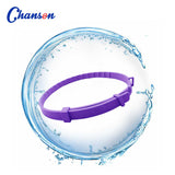 Pink Calming Collars for Cats - Natural Anxiety Relief, Adjustable, 3 Pack (2 set/6PCS) - Side View