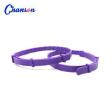 Gray Calming Collars for Cats - Natural Anxiety Relief, Adjustable, 3 Pack (2 set/6PCS) - Top-Down View