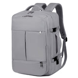 Gray Capacity Travel Backpack with USB Charging Port - Gray