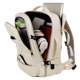 Large Capacity Travel Backpack with USB Charging Port - Black - Side View