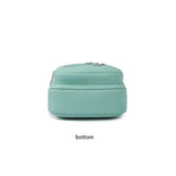 Waterproof Crossbody Sling Bag with Adjustable Strap - Mint Green - 45-Degree Angle