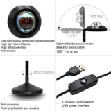 UFO RGB Sunset Projection Lamp with 16 Colors and Remote Control - Black - Side View
