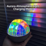 3W LED Acrylic Crystal Ball Night Light with Adjustable Colors - USB Powered - Front View