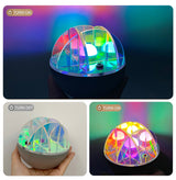 3W LED Acrylic Crystal Ball Night Light with Adjustable Colors - USB Powered - Top-Down View